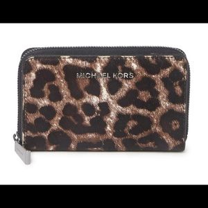 Michael Kors: Small Genuine Calf Hair Card Case